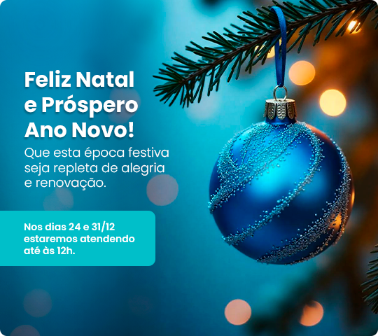 Aviso de feriado Natal